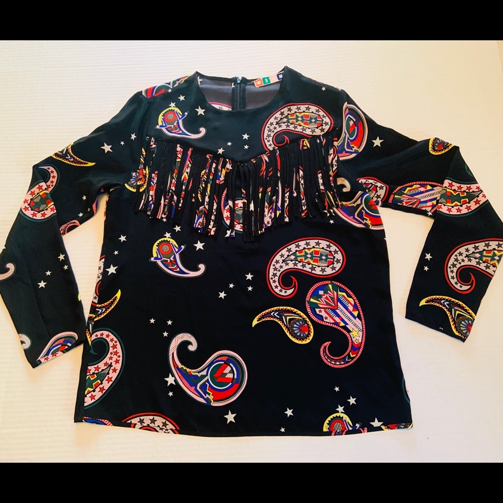 MSGM fringe paisley black and multicolored - Picture 2 of 8